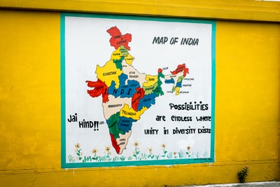 印度的地图
